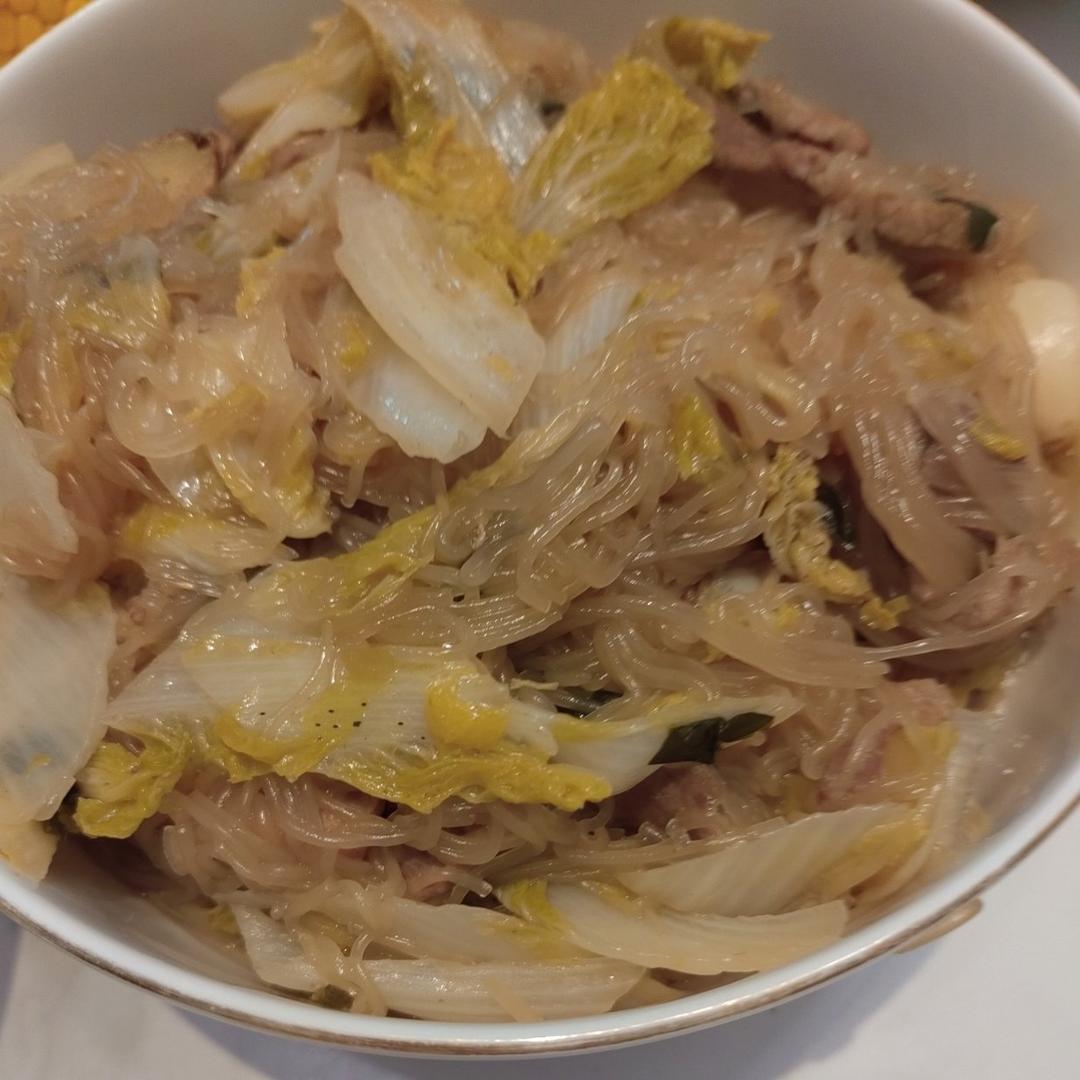 地道东北猪肉白菜炖粉条