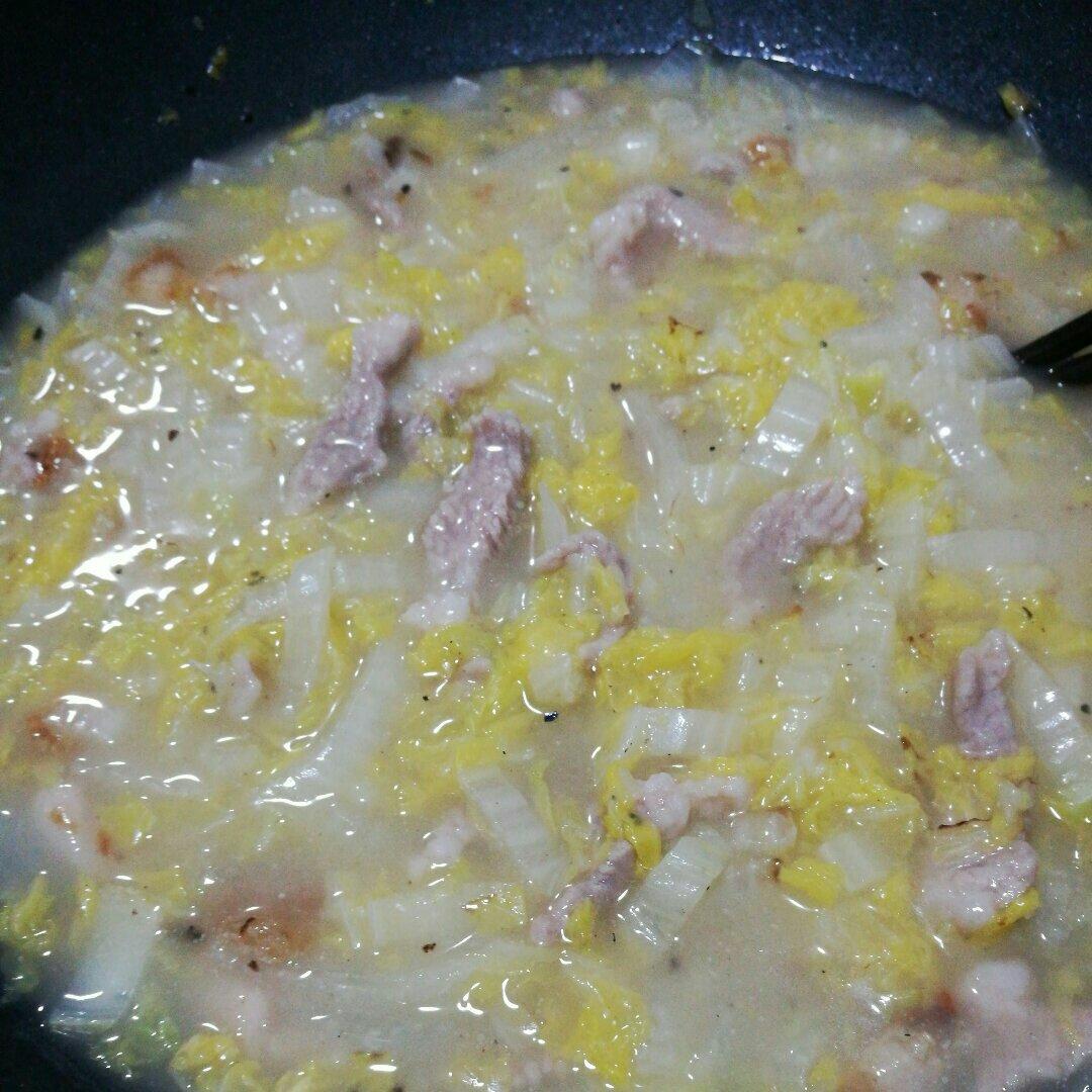 白菜烂糊肉丝