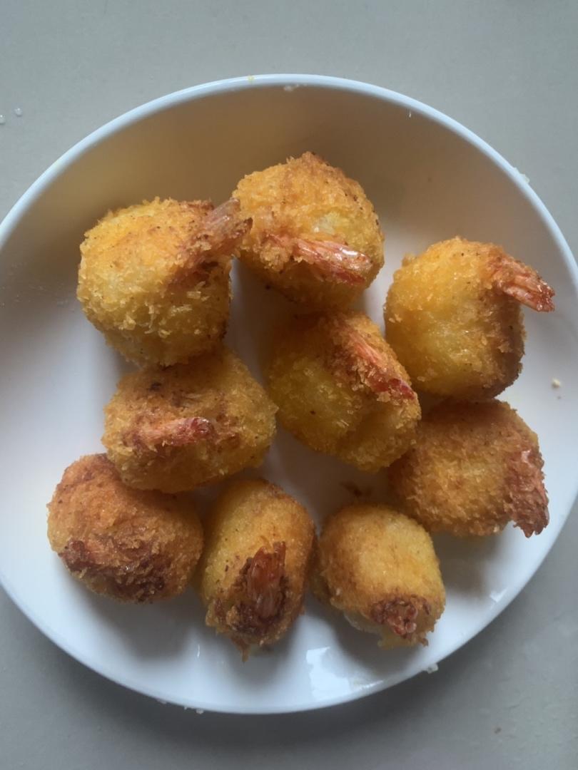 土豆泥虾球