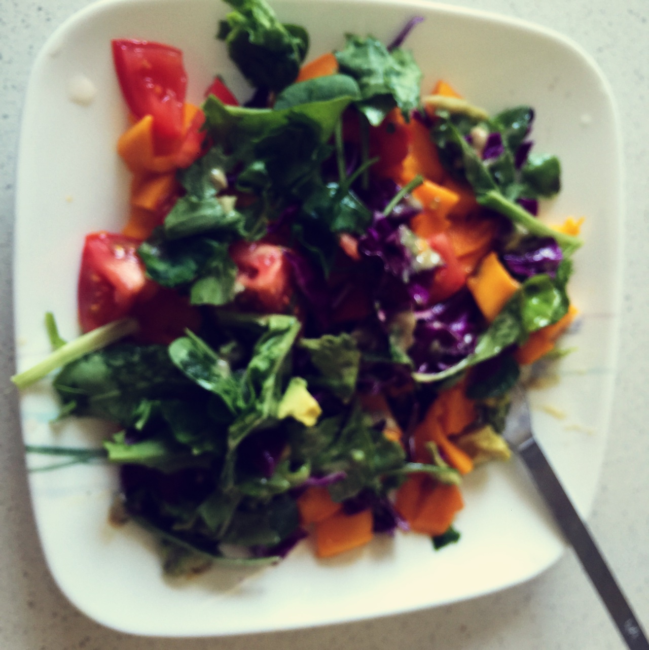  柠香芒果蔬菜沙拉