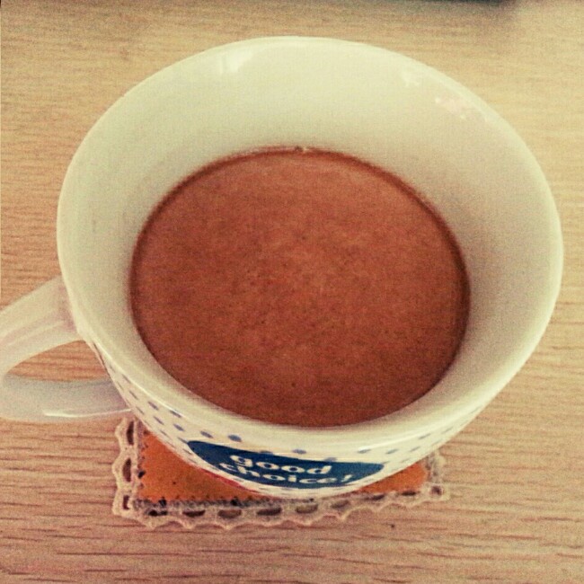 巧克力奶茶。
