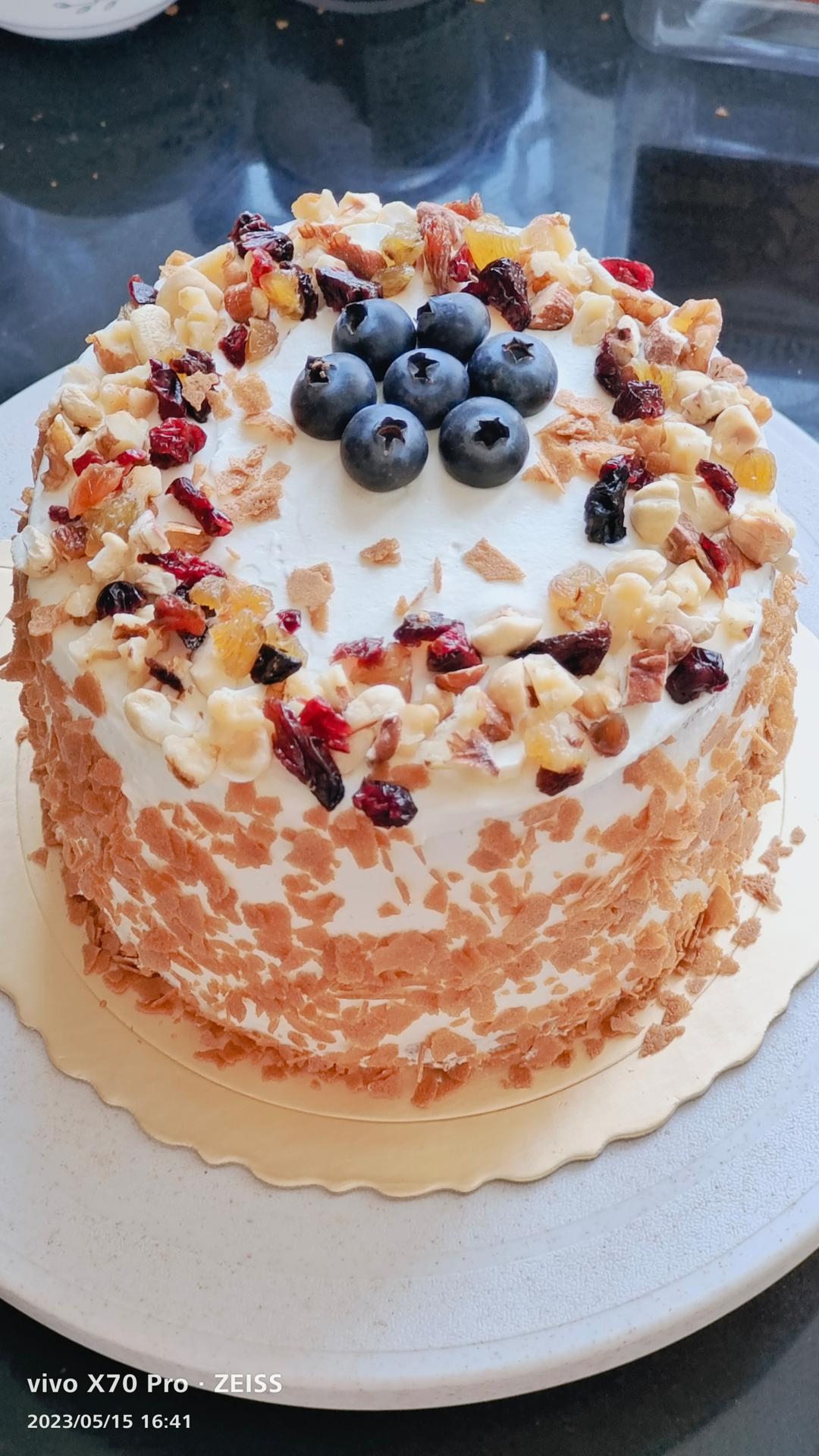 《Tinrry+》香蕉巧克力戚风裸蛋糕（6寸）~浓郁巧克力，香甜软糯的香蕉果肉~