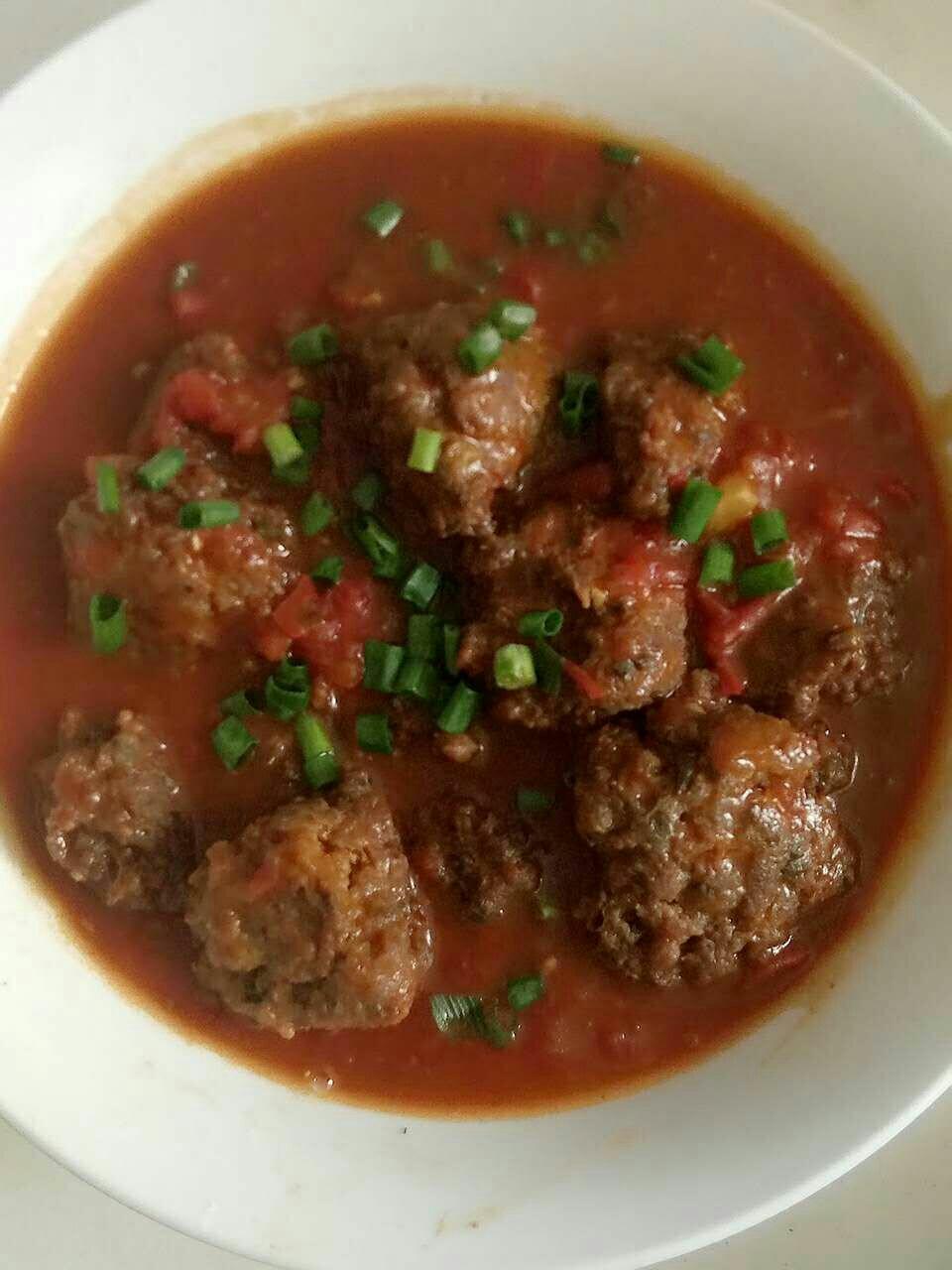 亲子番茄丸子盖饭