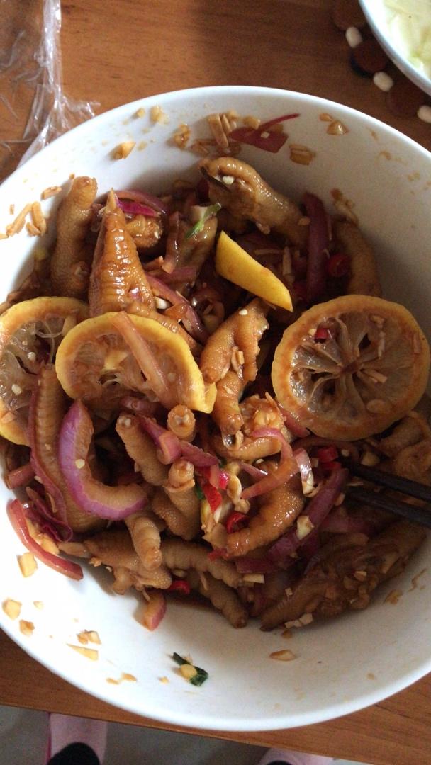 柠檬凤爪--夏日清新菜