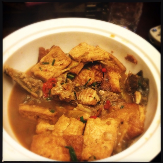 红烧鲈鱼焖豆腐