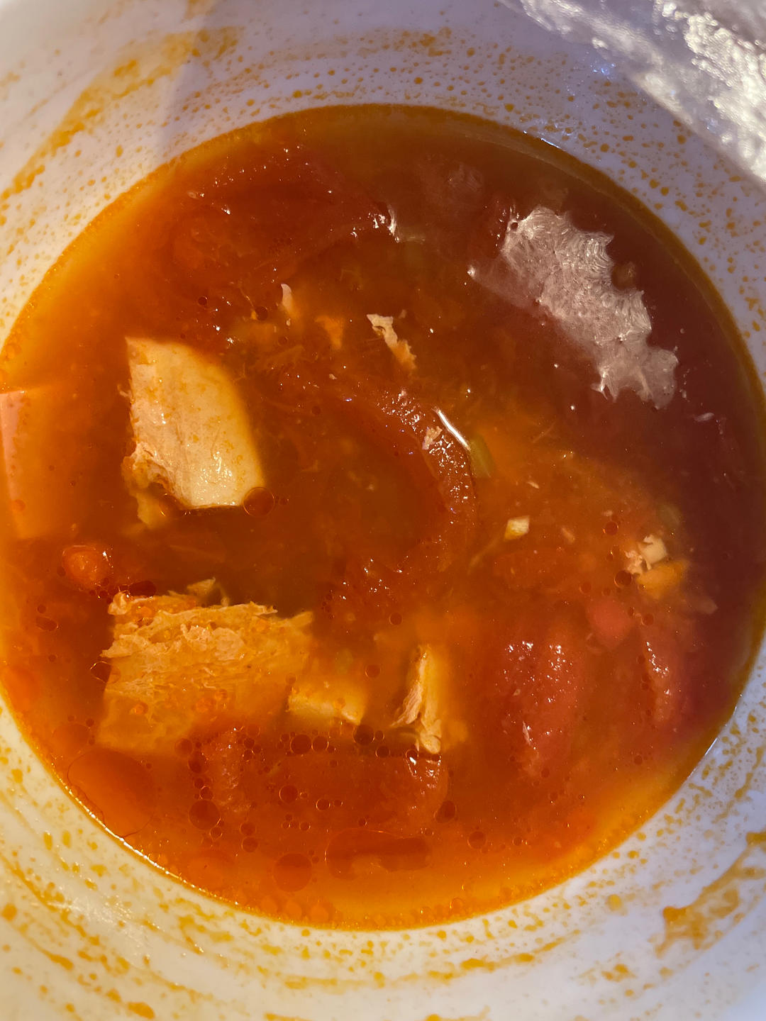 酸甜开胃的番茄冻豆腐汤