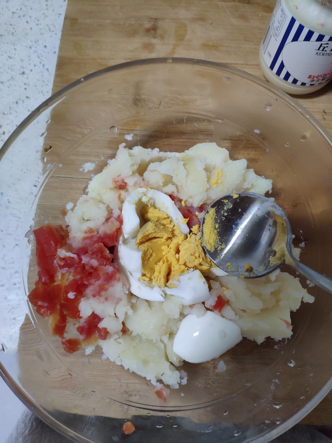 吃一口，超治愈的土豆泥沙拉的做法 步骤4