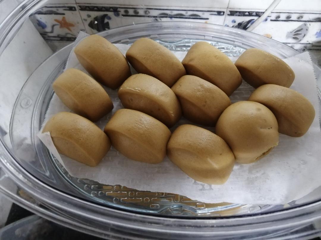 有着面包口感的红糖馒头（一次发酵）