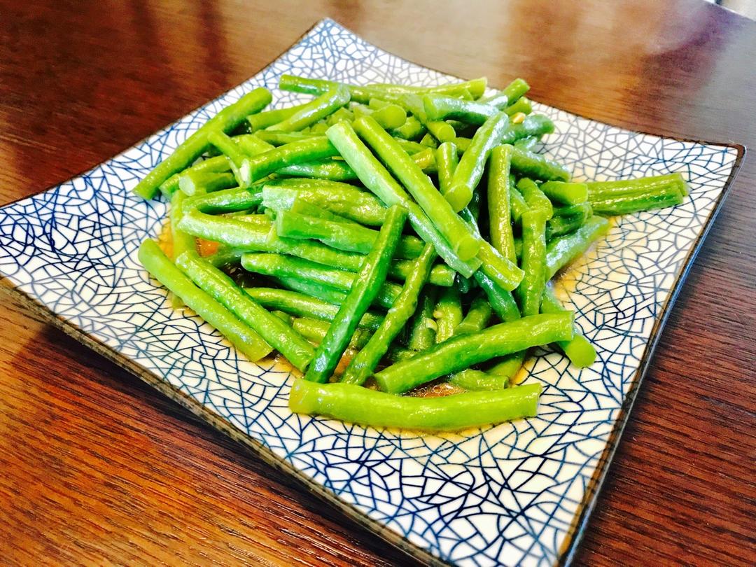 蒜蓉豇豆～～素菜也可以很美味！