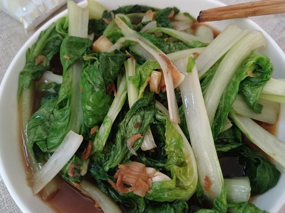 超级好吃的虾皮小白菜