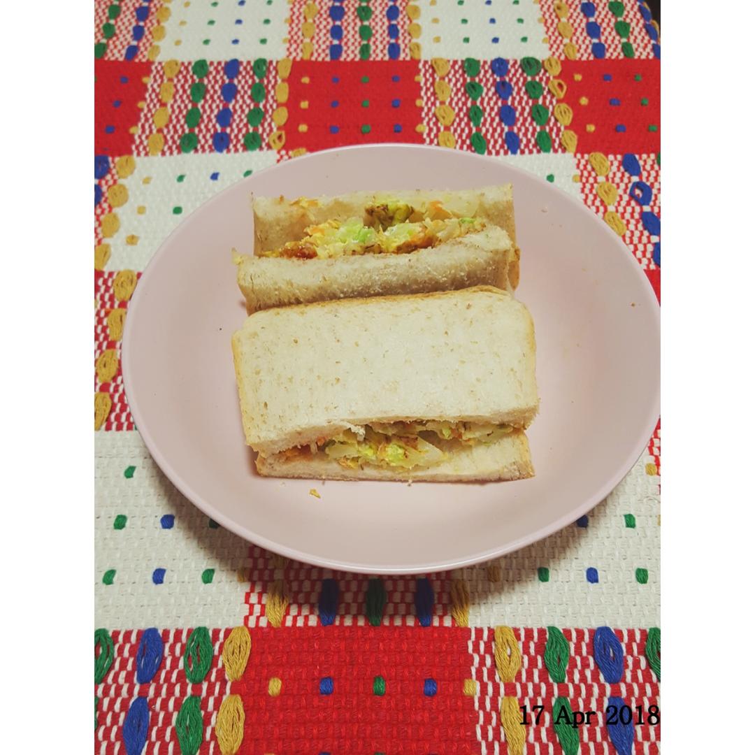 <韩国街边小吃同款>韩式早餐三明治