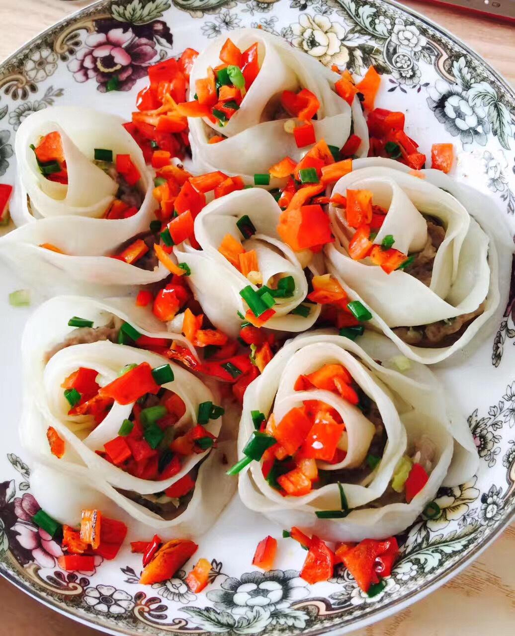 玫瑰花饺子