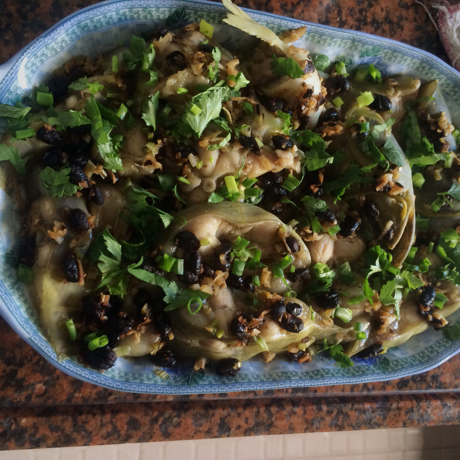 豆豉蒸嵌鱼
