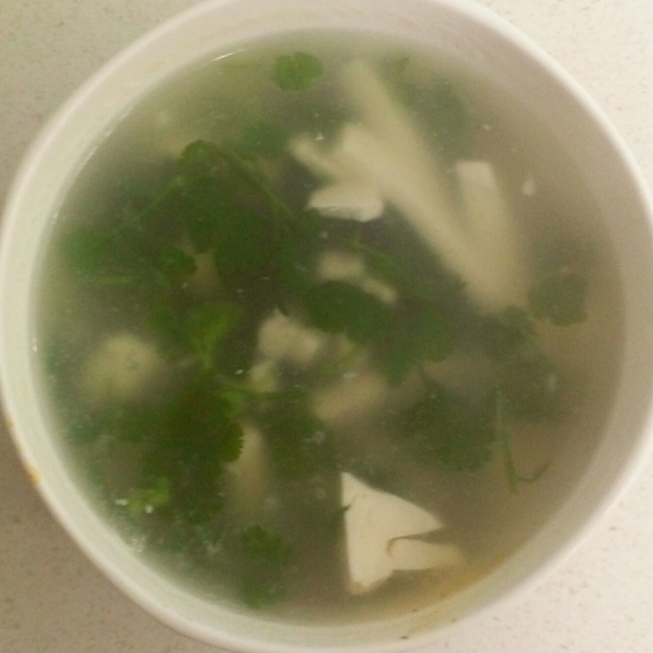 香菜豆腐羹