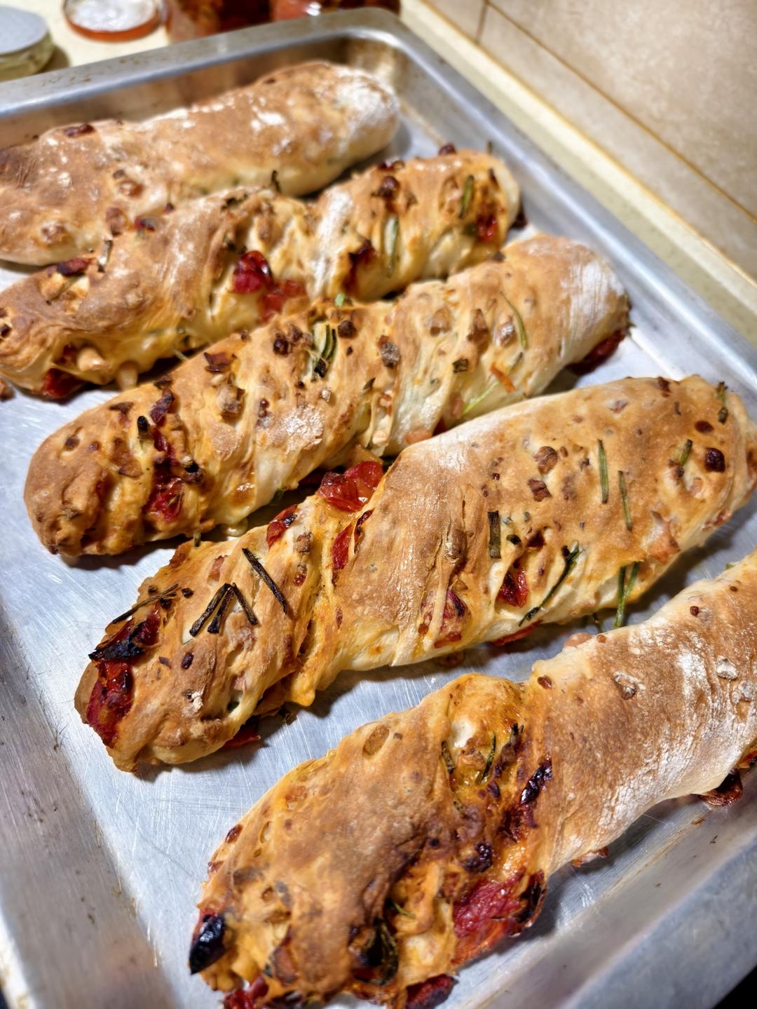 【ciabatta】家庭版恰巴塔，软乎乎的拖鞋面包