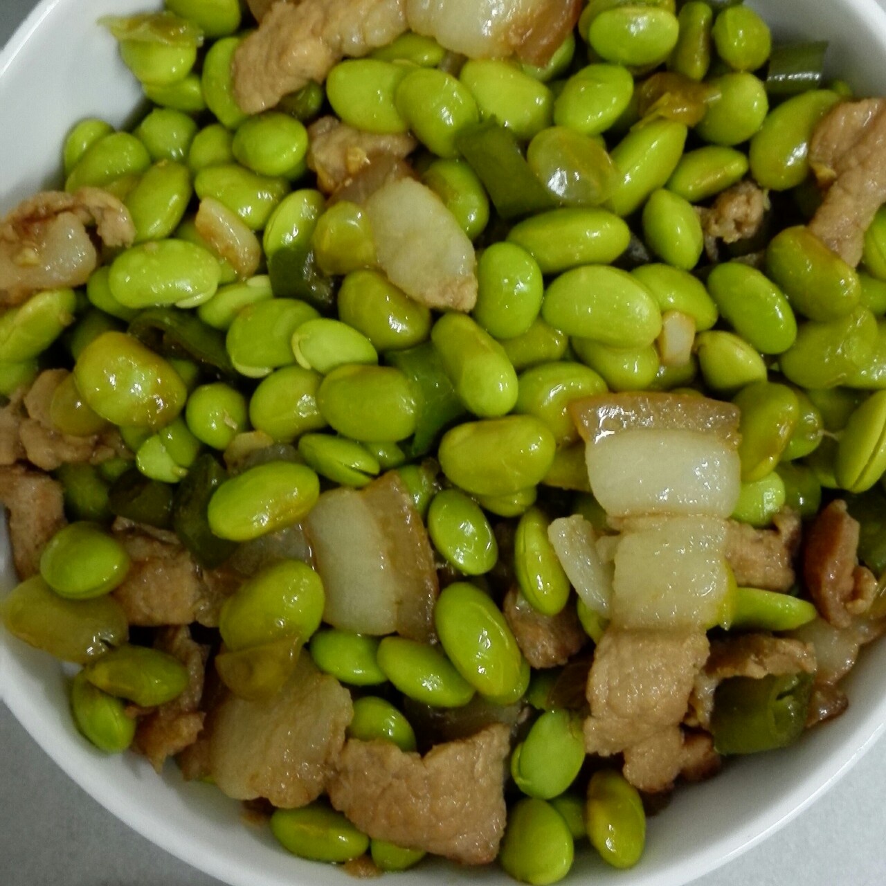 毛豆炒肉