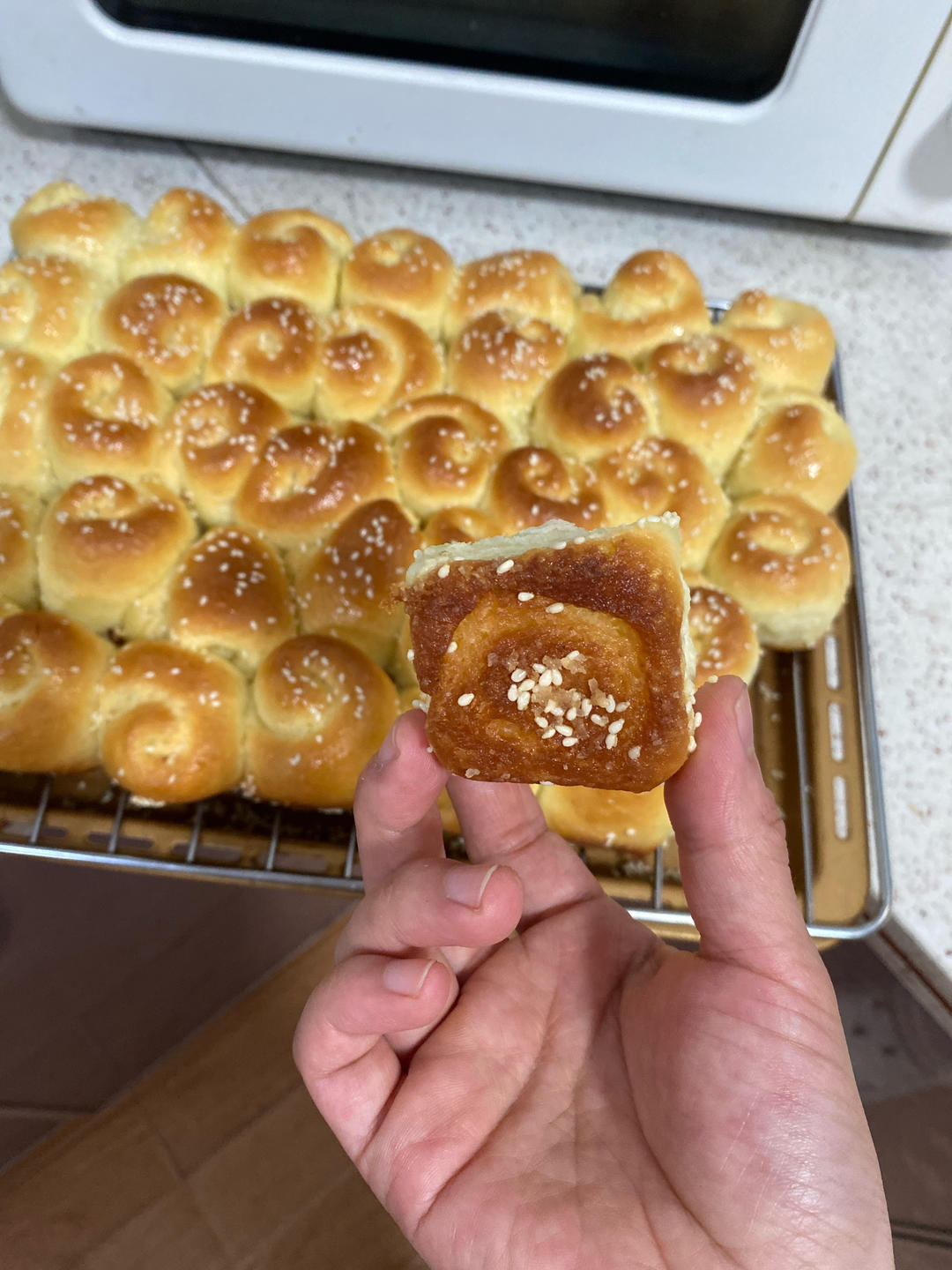 脆底蜂蜜小面包
