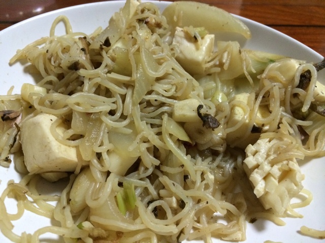 橄榄菜炒魔芋