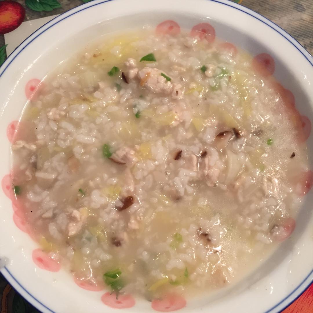 香菇鸡肉粥