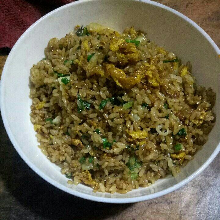 圆白菜酱油炒饭