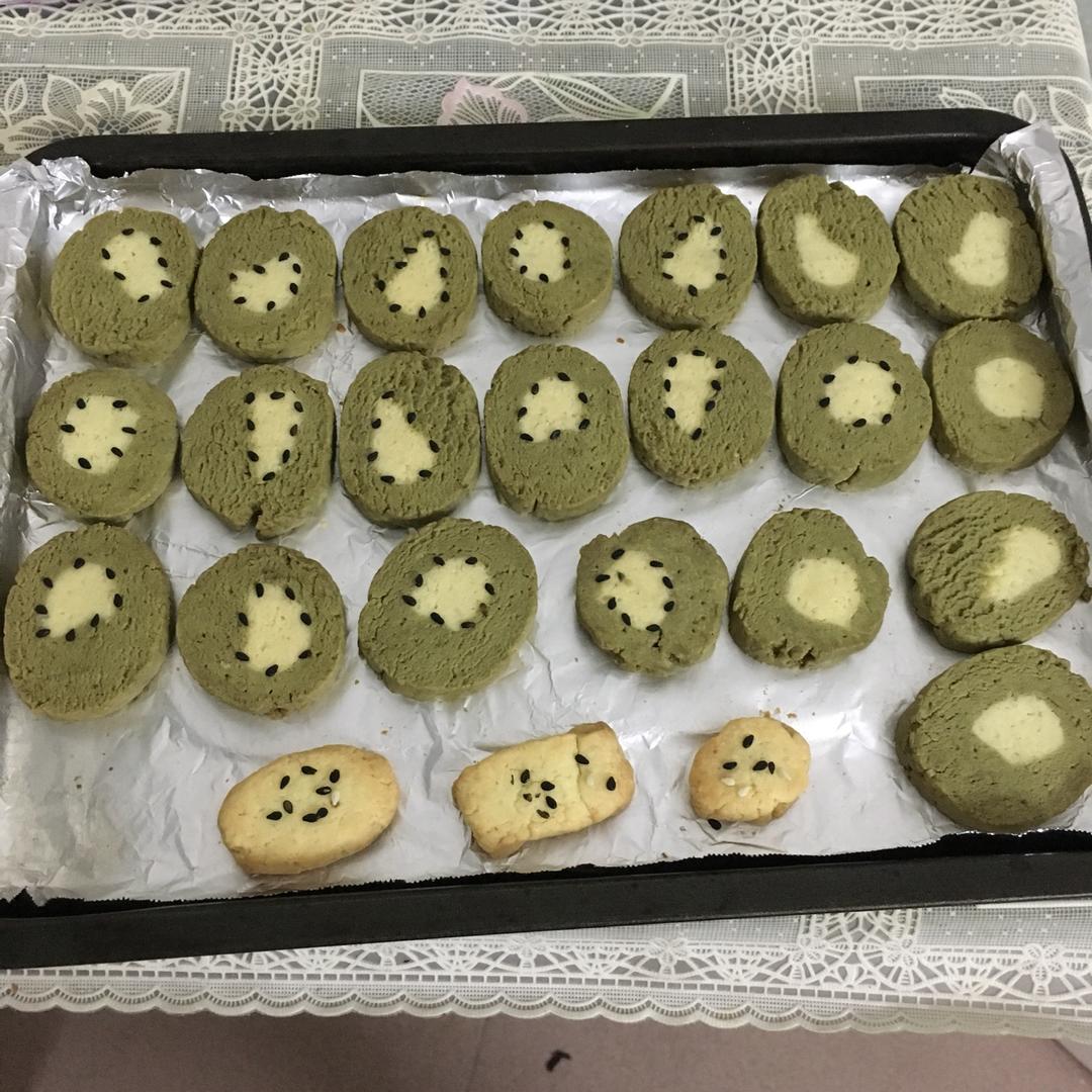 抹茶猕猴桃黄油饼干