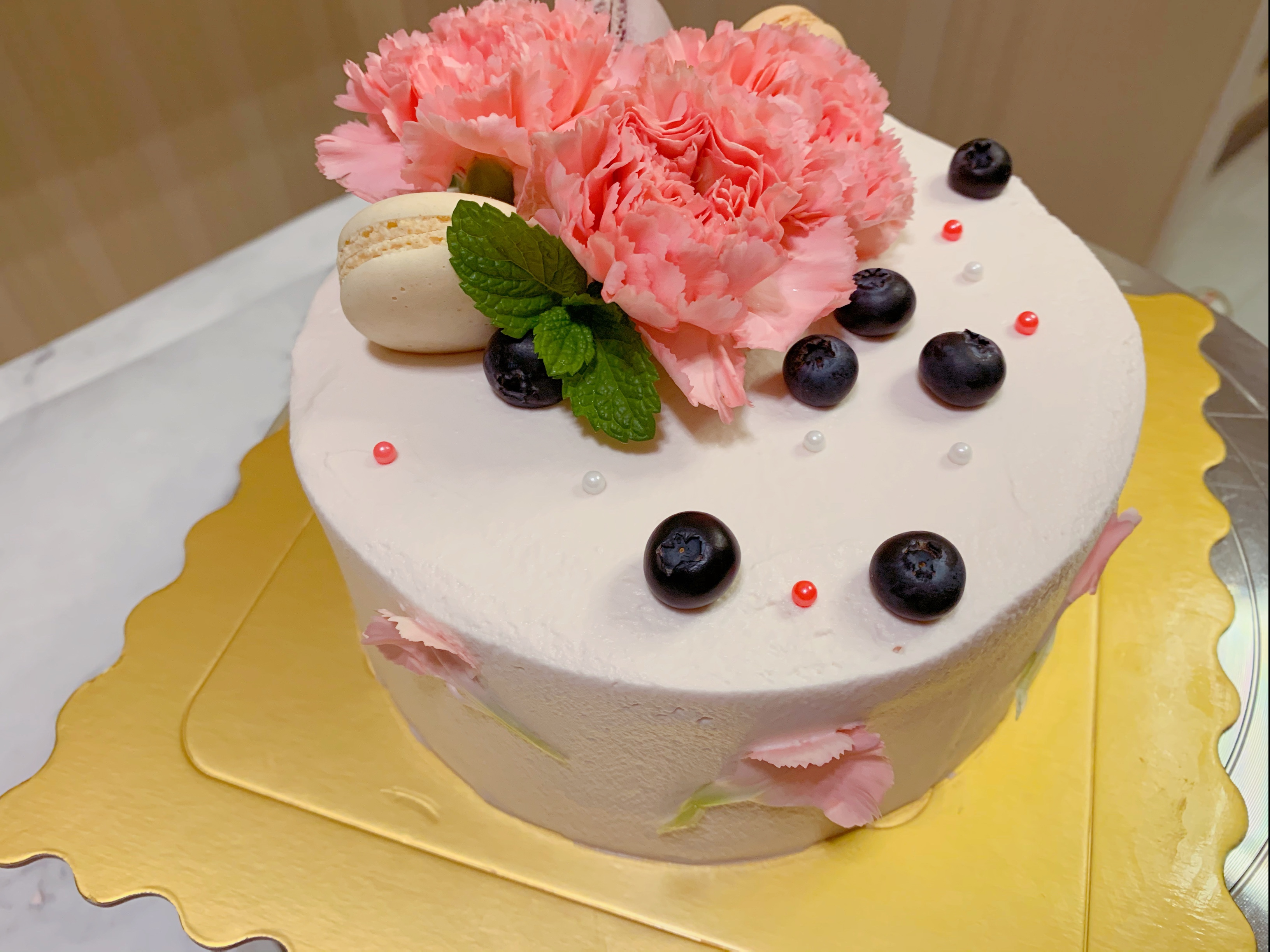母亲节鲜花蛋糕（康乃馨）
