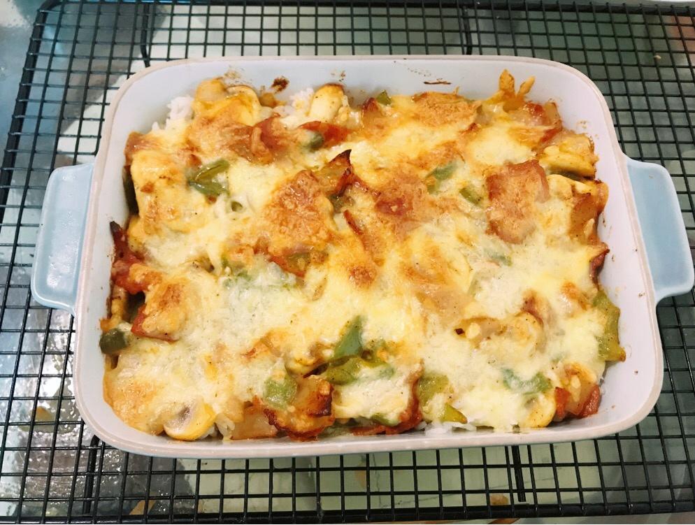 番茄鸡肉浓情焗饭【两人份】