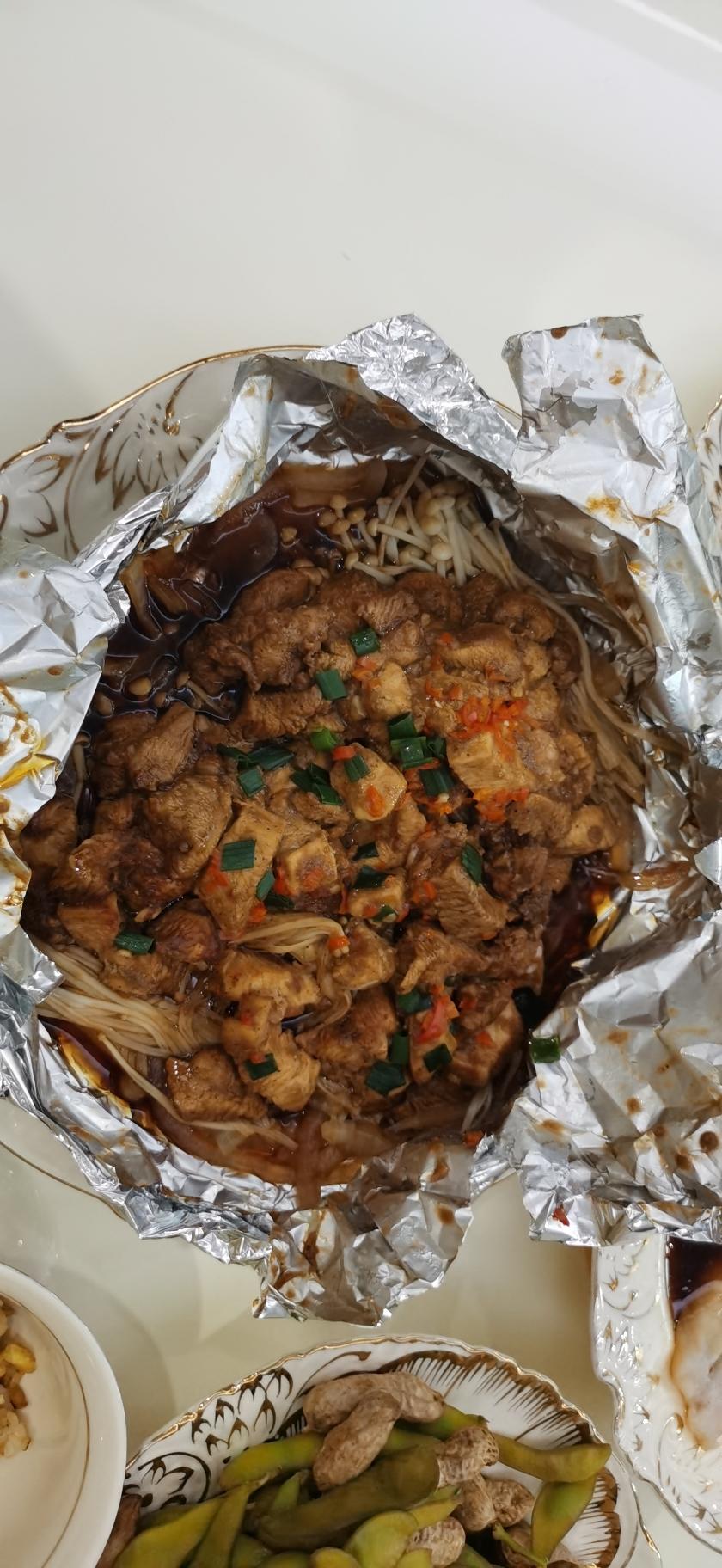 锡纸包鸡胸肉的做法