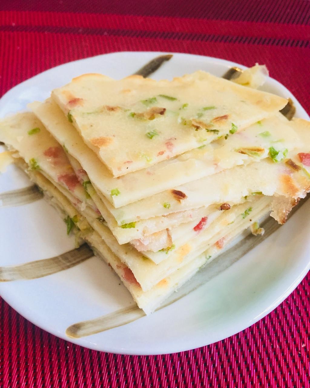 培根香葱鸡蛋饼