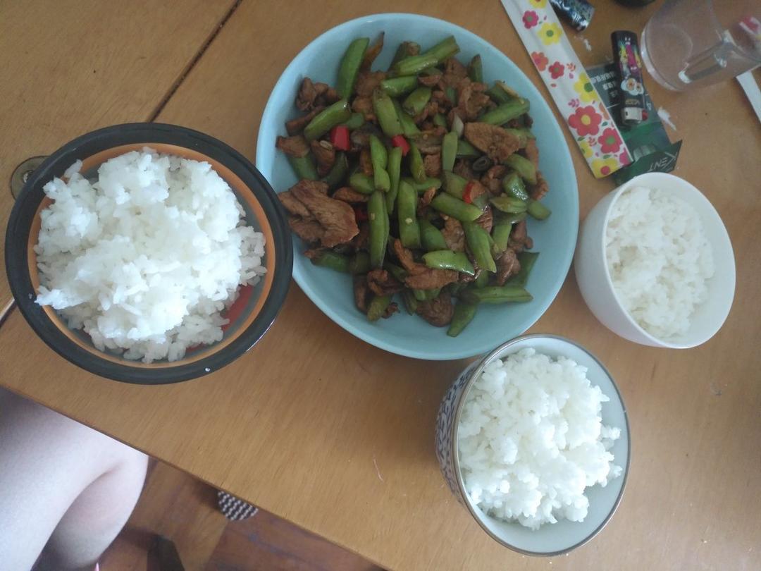 豆角炒肉