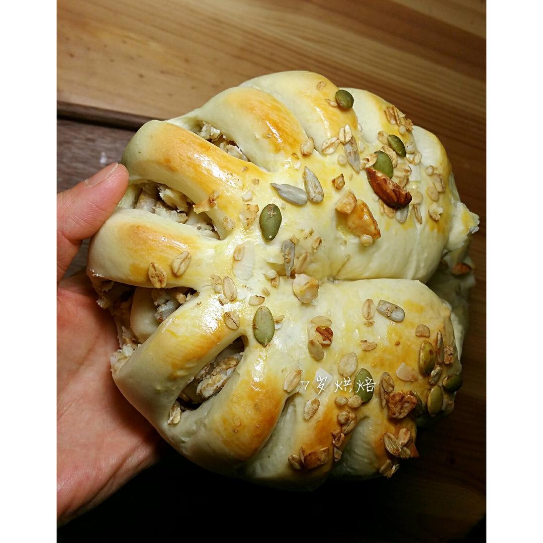 奶油乳酪核桃面包