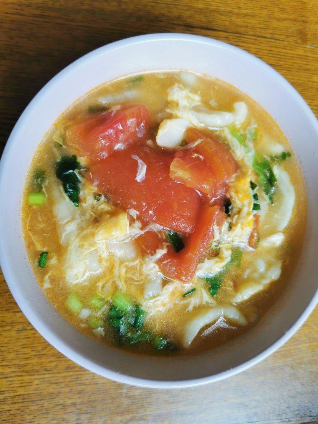 番茄鸡蛋疙瘩面