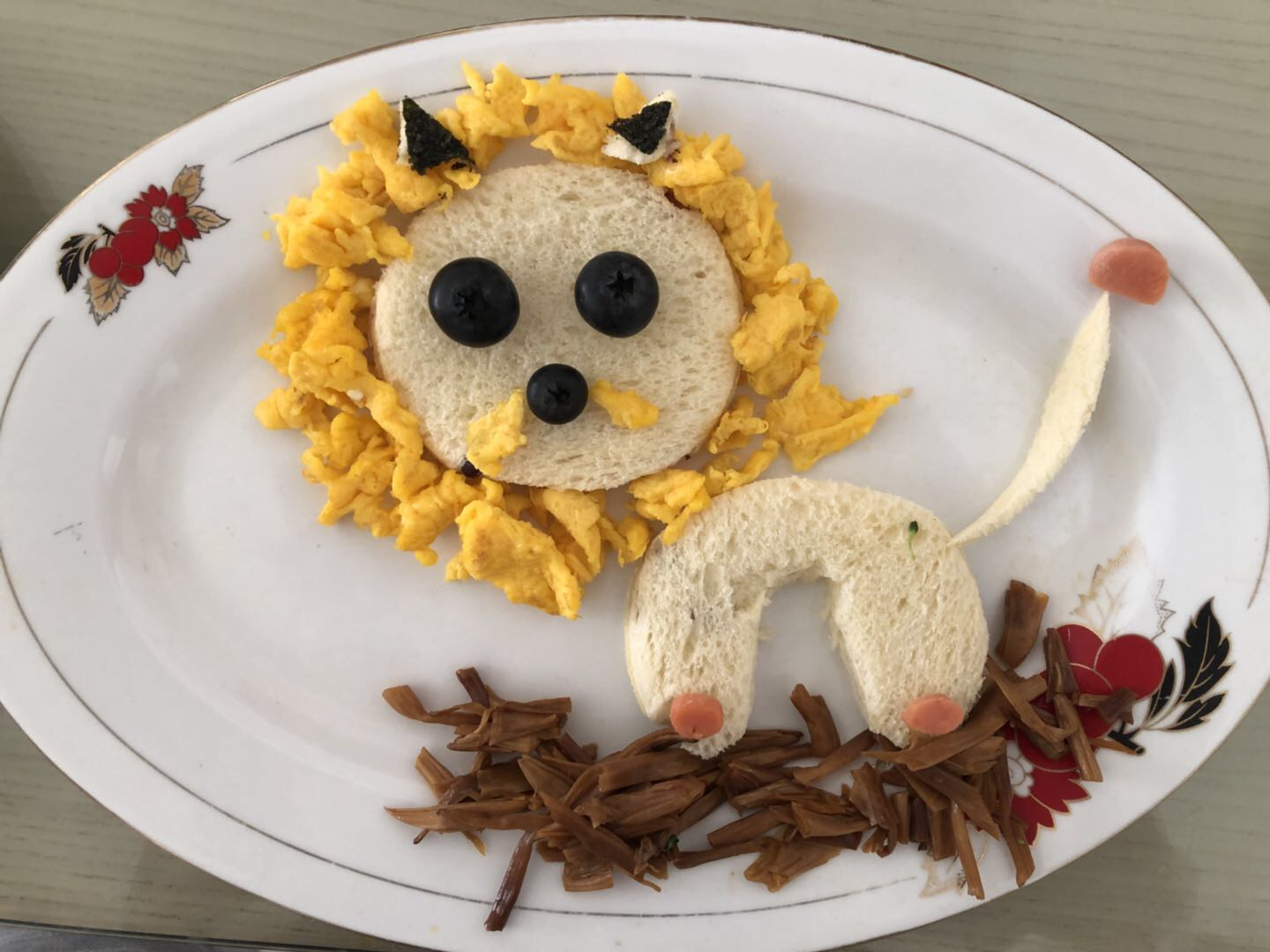 儿童创意趣味早餐-狮子王