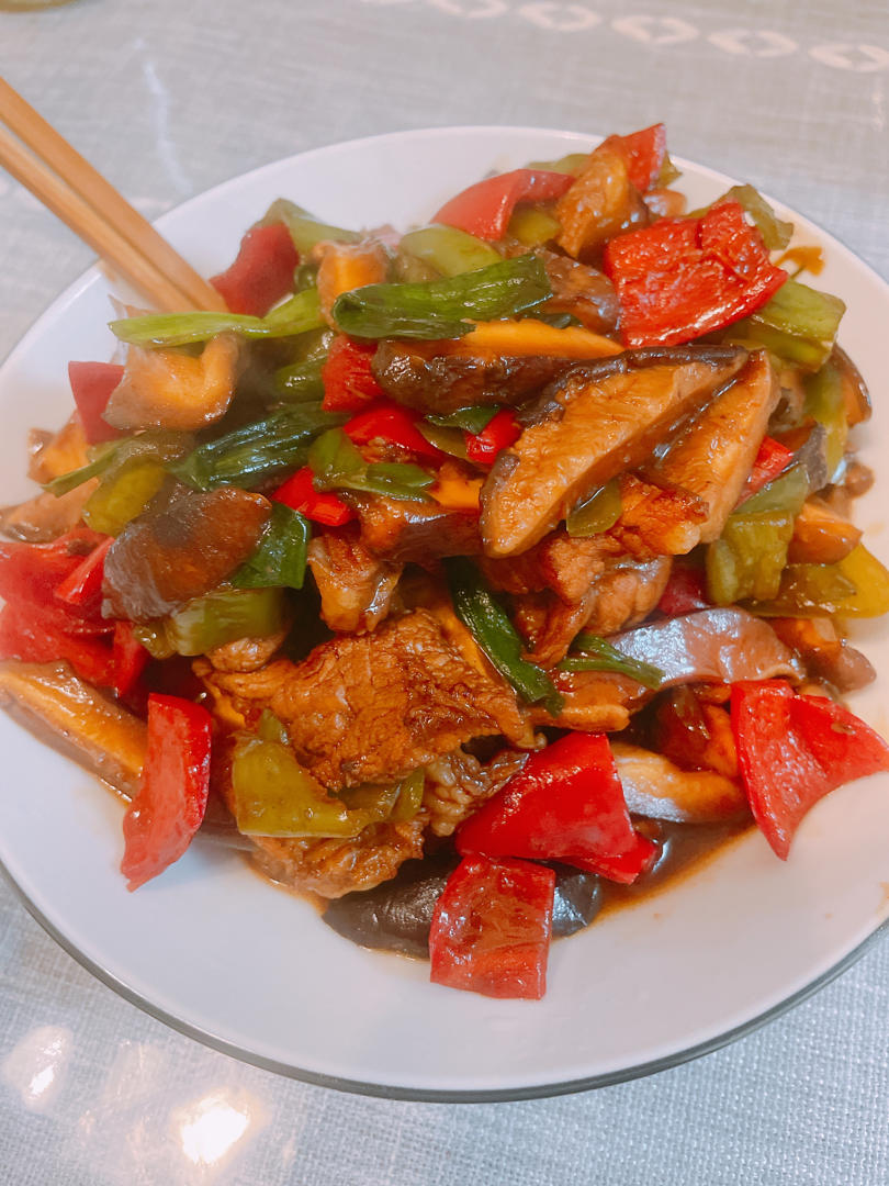 耗油香菇炒肉