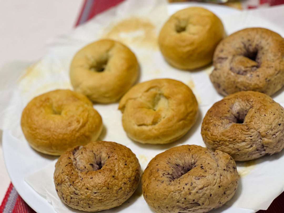 蓝莓贝果｜无油低糖