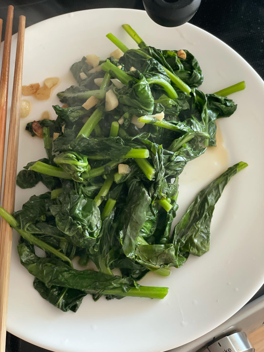 蚝油芥蓝，改刀后的比不改刀好吃百倍