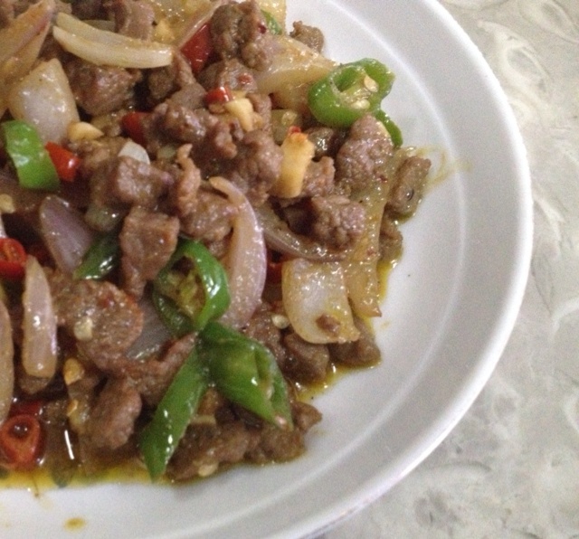 孜然牛肉粒