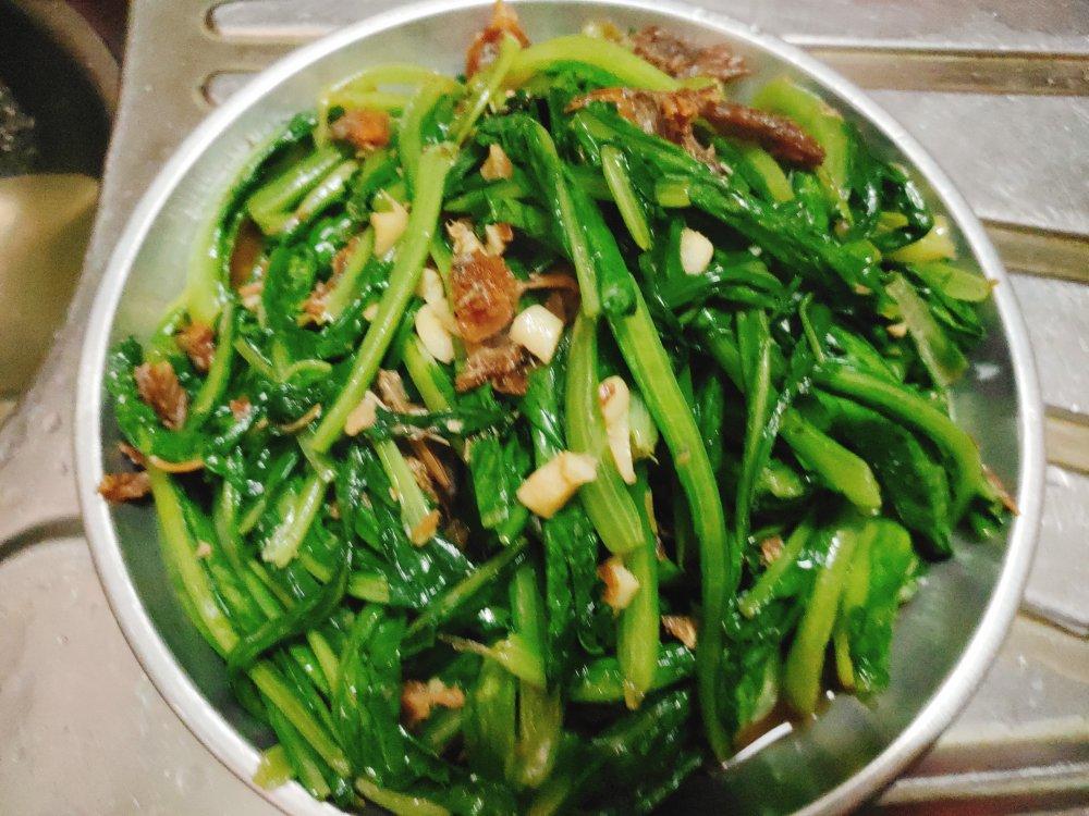 豆豉鲮鱼炒油麦菜