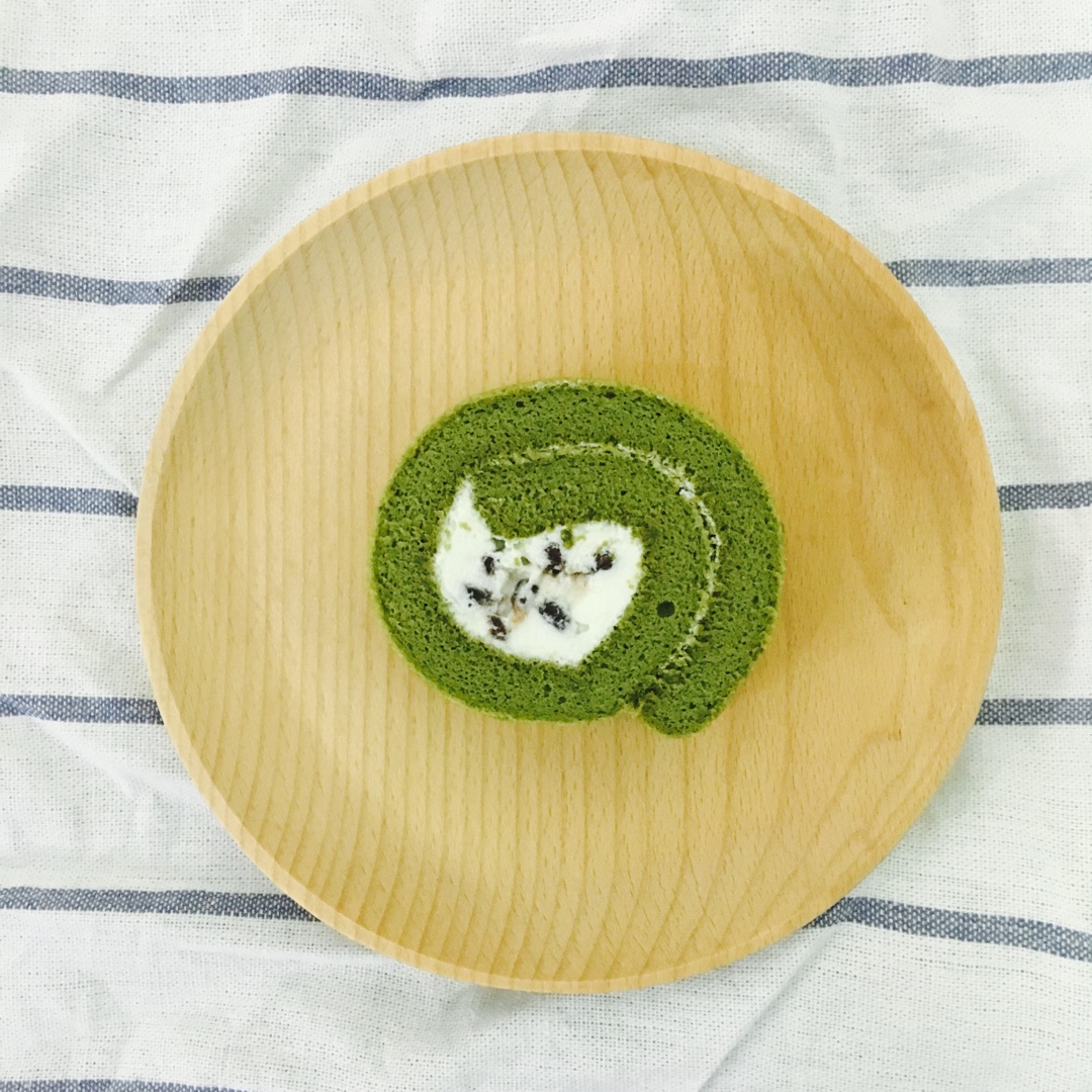 抹茶蜜豆蛋糕卷