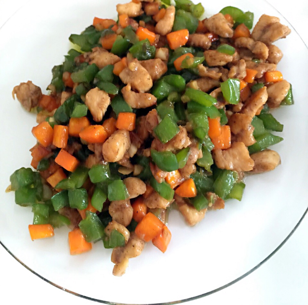 青椒鸡肉胡萝卜