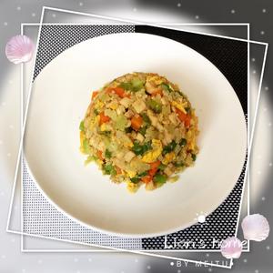 欧阳娜娜“同款蛋炒饭”不用一粒米，营养又好吃，减脂必学的做法 步骤10
