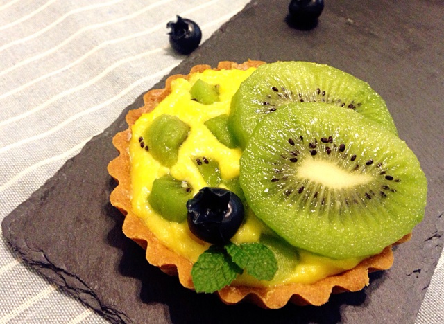咩小口做的奇异果挞 kiwifruit tart
