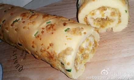 香葱肉松卷的做法