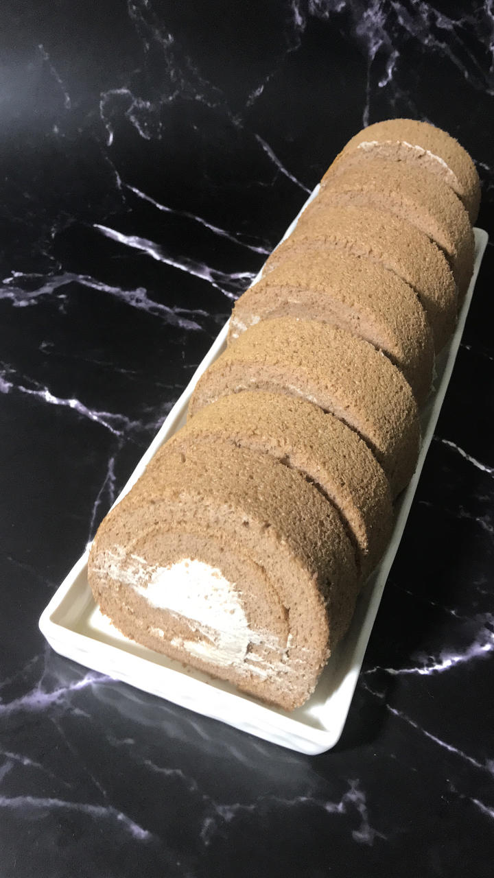 可可蛋糕卷(不消泡超浓郁巧克力口感)