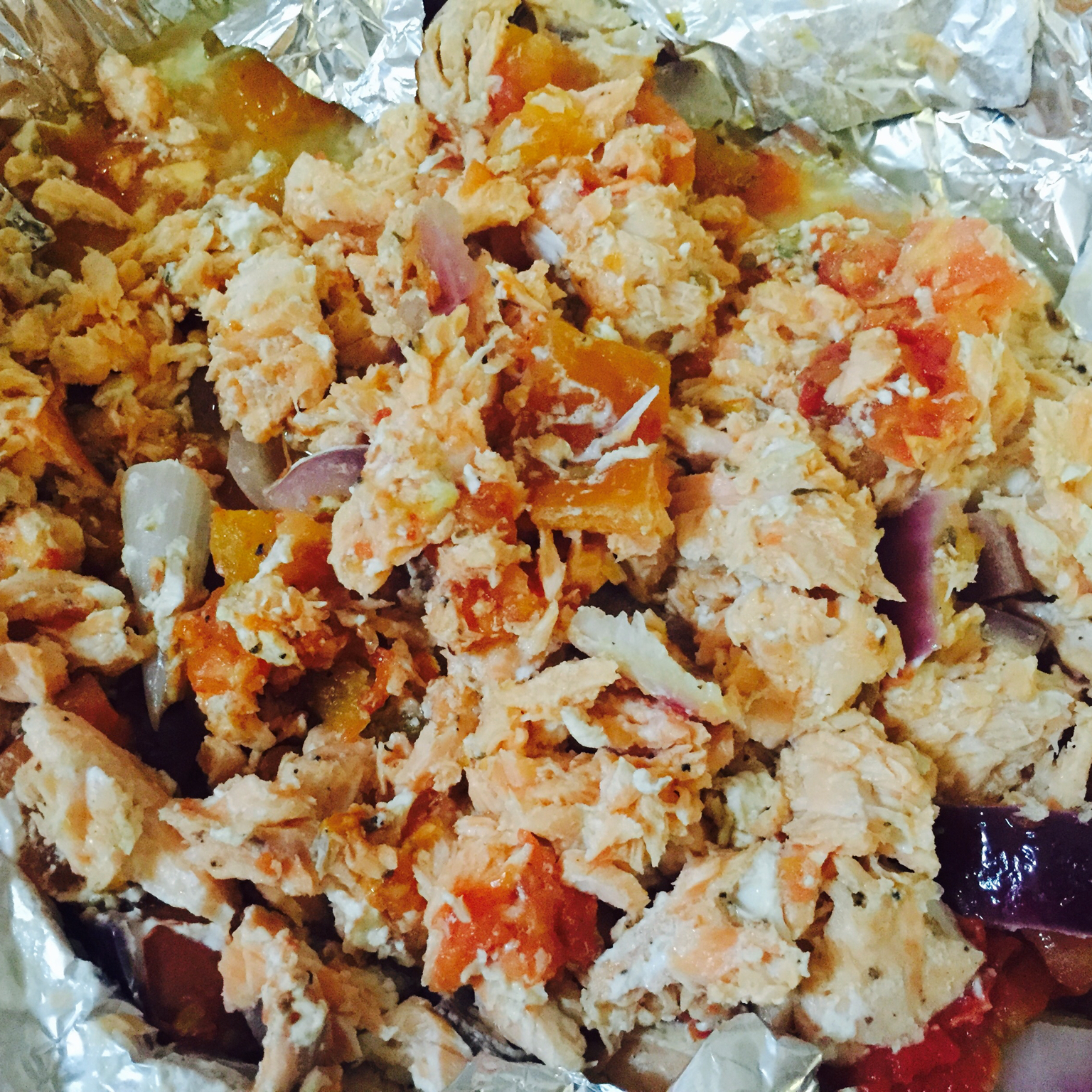 锡纸烤三文鱼  （Salmon Baked in Foil）