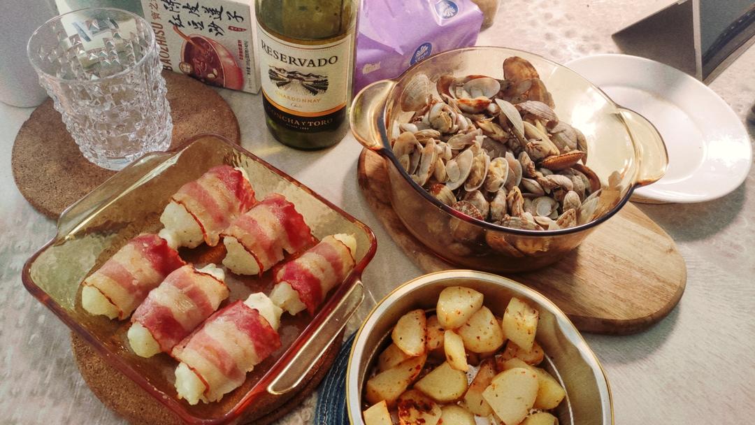 黄油白葡萄酒花蛤