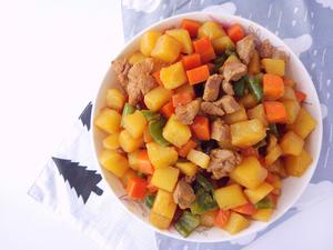 土豆胡萝卜炒肉丁的做法 步骤10