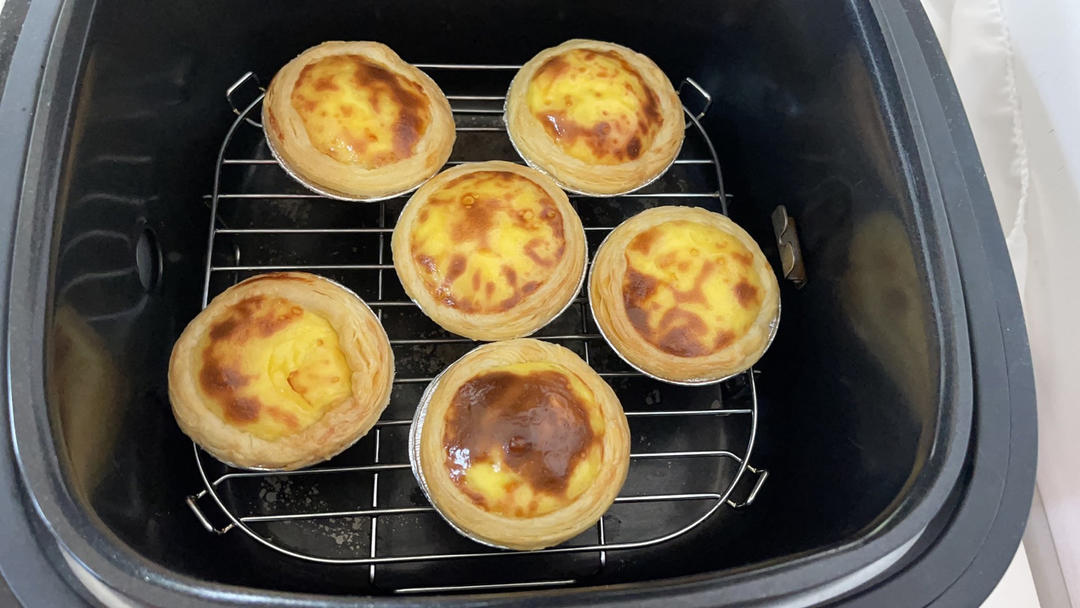 空气炸锅版全蛋葡式蛋挞『秒杀KFC』悠伴空气炸锅