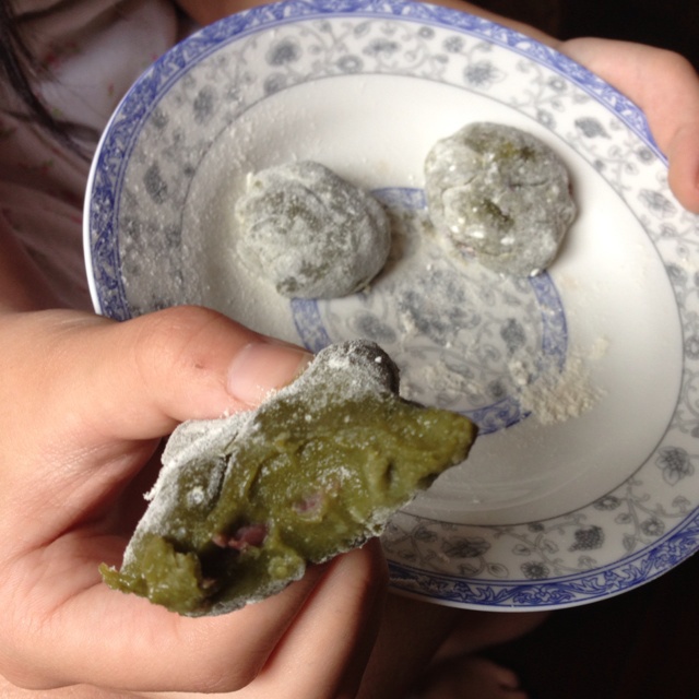 抹茶红豆大福
