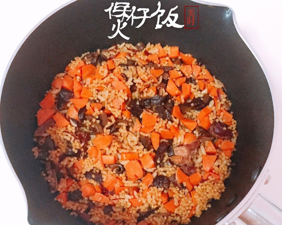 煲仔饭之香菇牛肉（小奶锅版）的做法